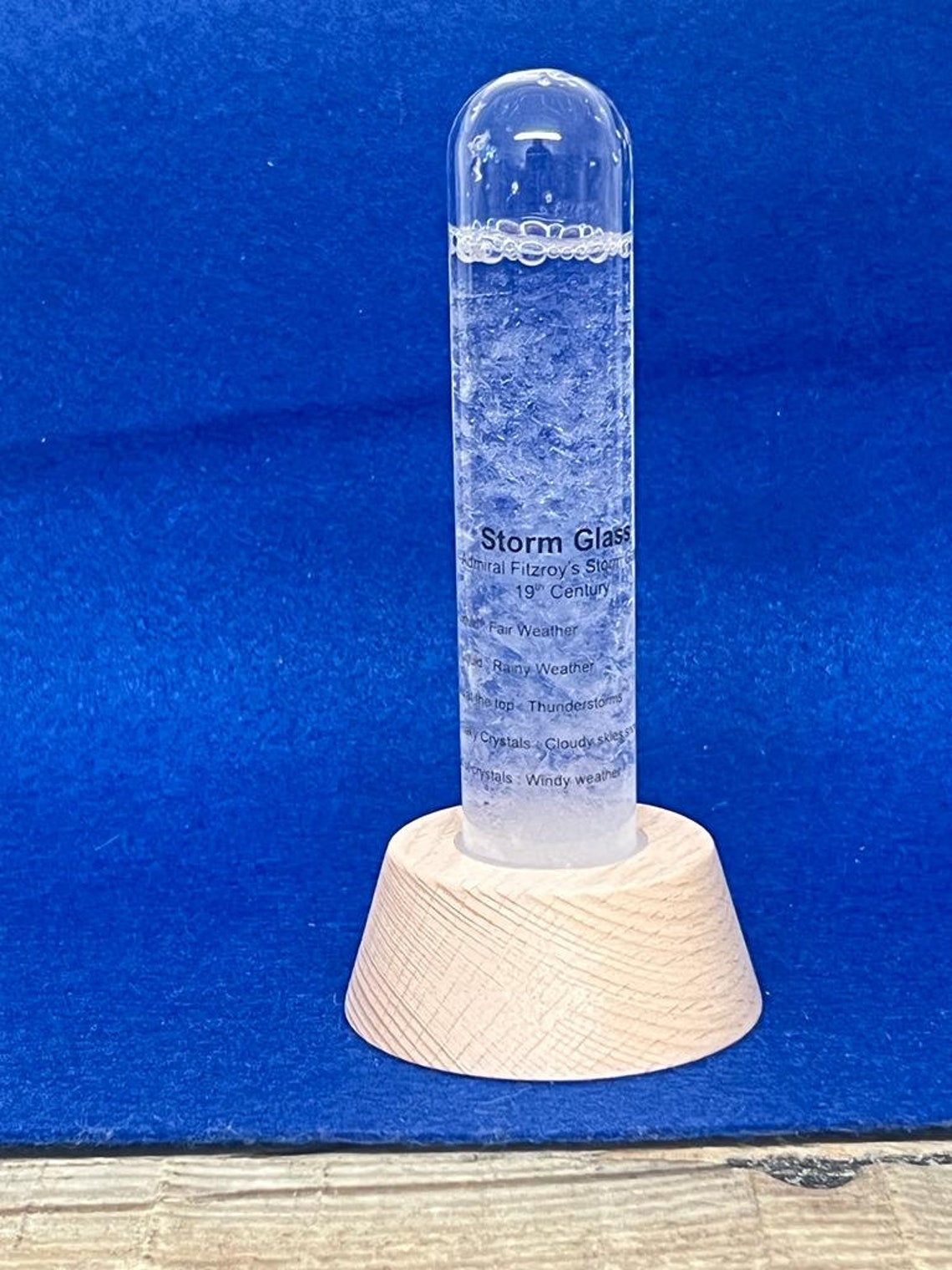 FITZROY STORM GLASS Weather Prediction Desk Ornament Weather Etsy