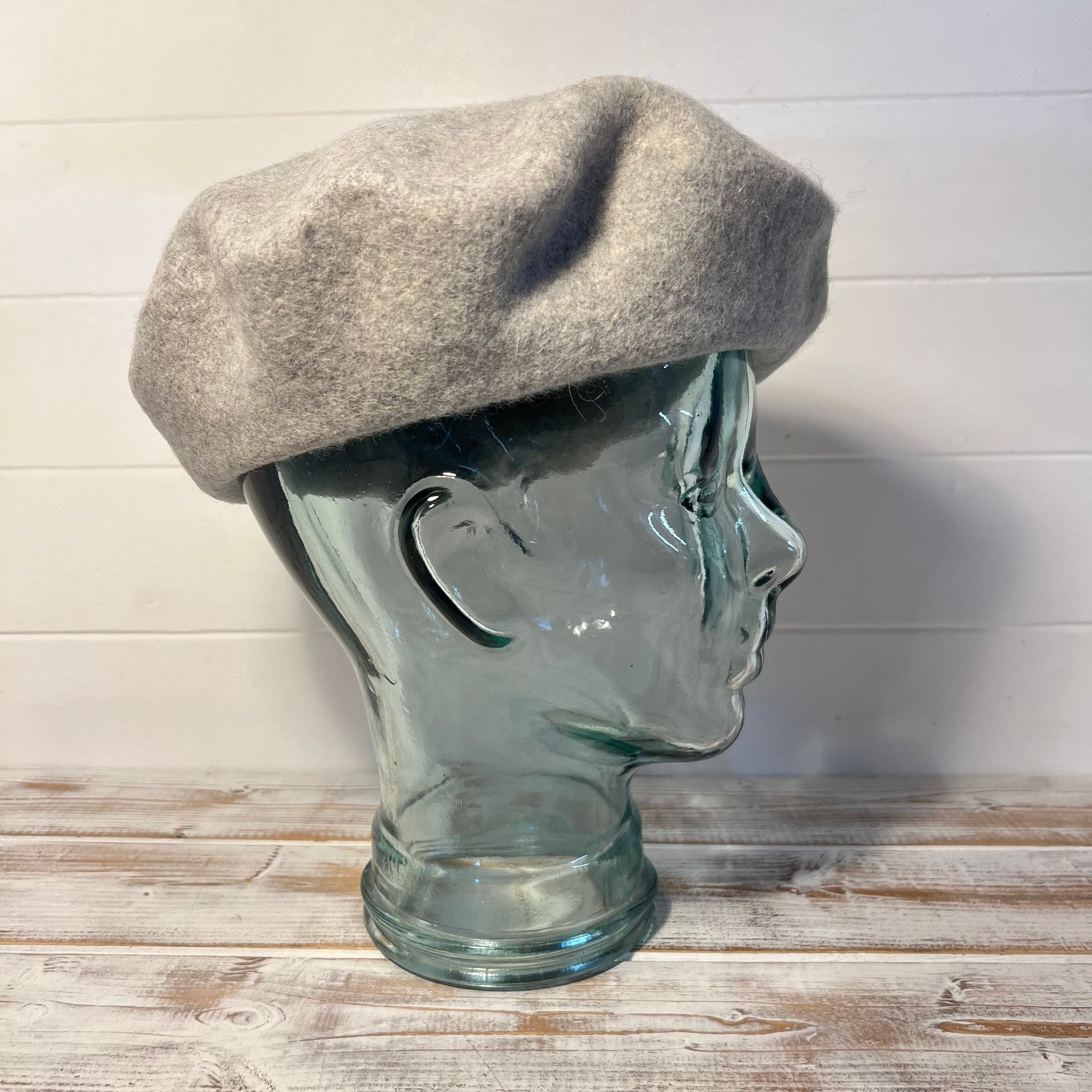 Woollen Grey Beret | French Style Beret | Grey  Beret | Chic Beret| Grey