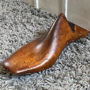 Shoe Last Door |Wedge - Recycled Historical Industrial Cobblers Last - Door Stop.