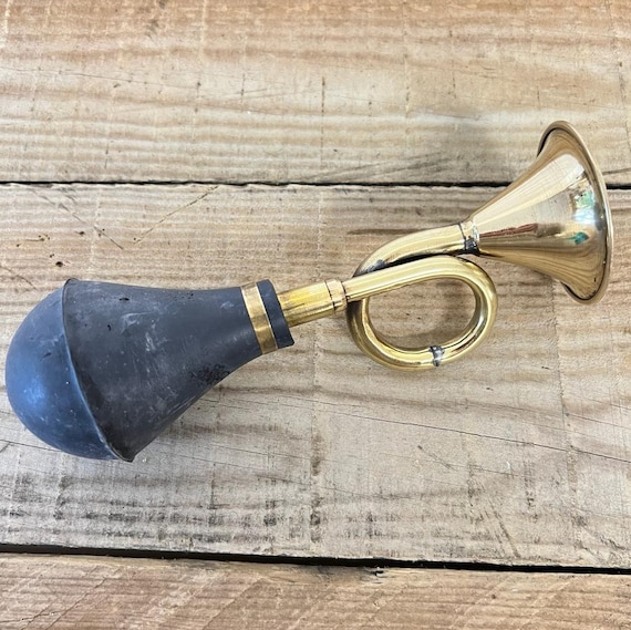 Replica Vintage Glühbirne Honky Horn mit schwarzem Gummikolben Lufthorn  Clown Horn Quetschhorn Retro Style Hupe - .de