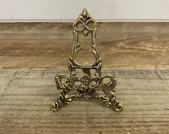 Plate/Picture Holder Display Stand/ Easel - Plate stand - Decorative plate stand - Brass Plate stand