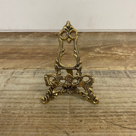 Plate/picture Holder Display Stand/ Easel Plate Stand Decorative Plate Stand  Brass Plate Stand 