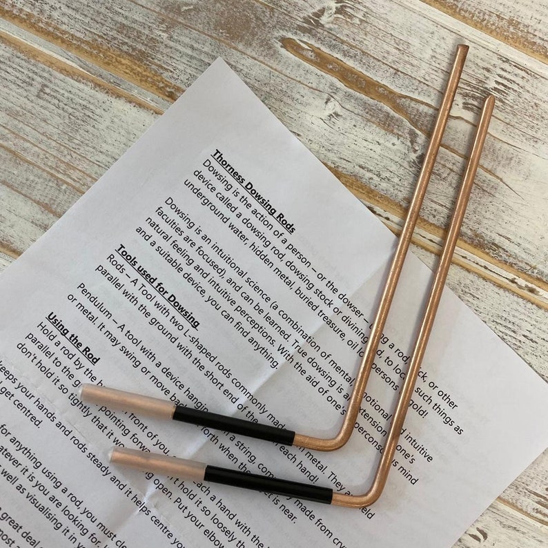Mini Copper Dowsing Rods With Handles Etsy