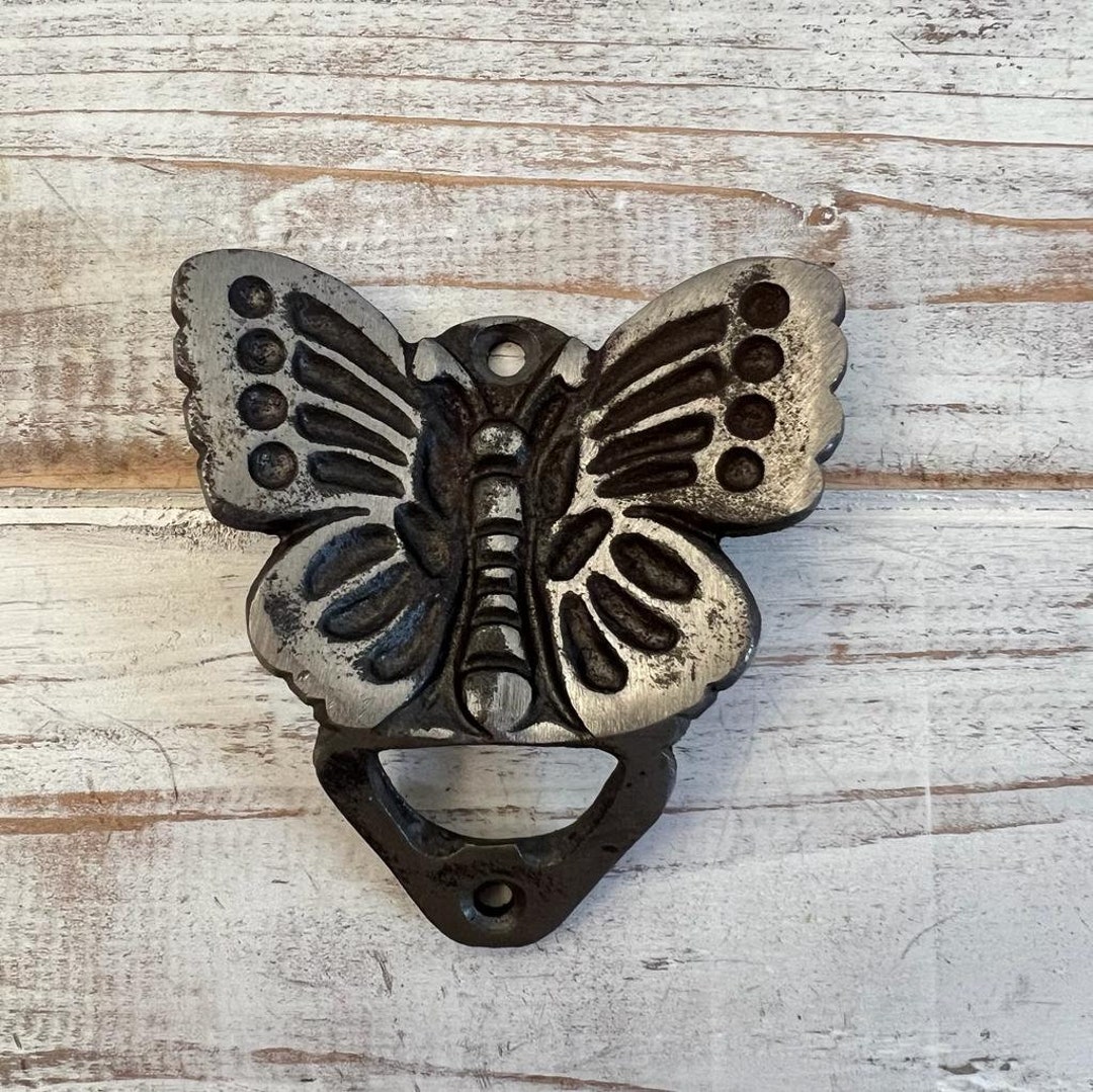 BUTTERFLY Bottle Opener Cast Iron/antique Style splitty Van Etsy
