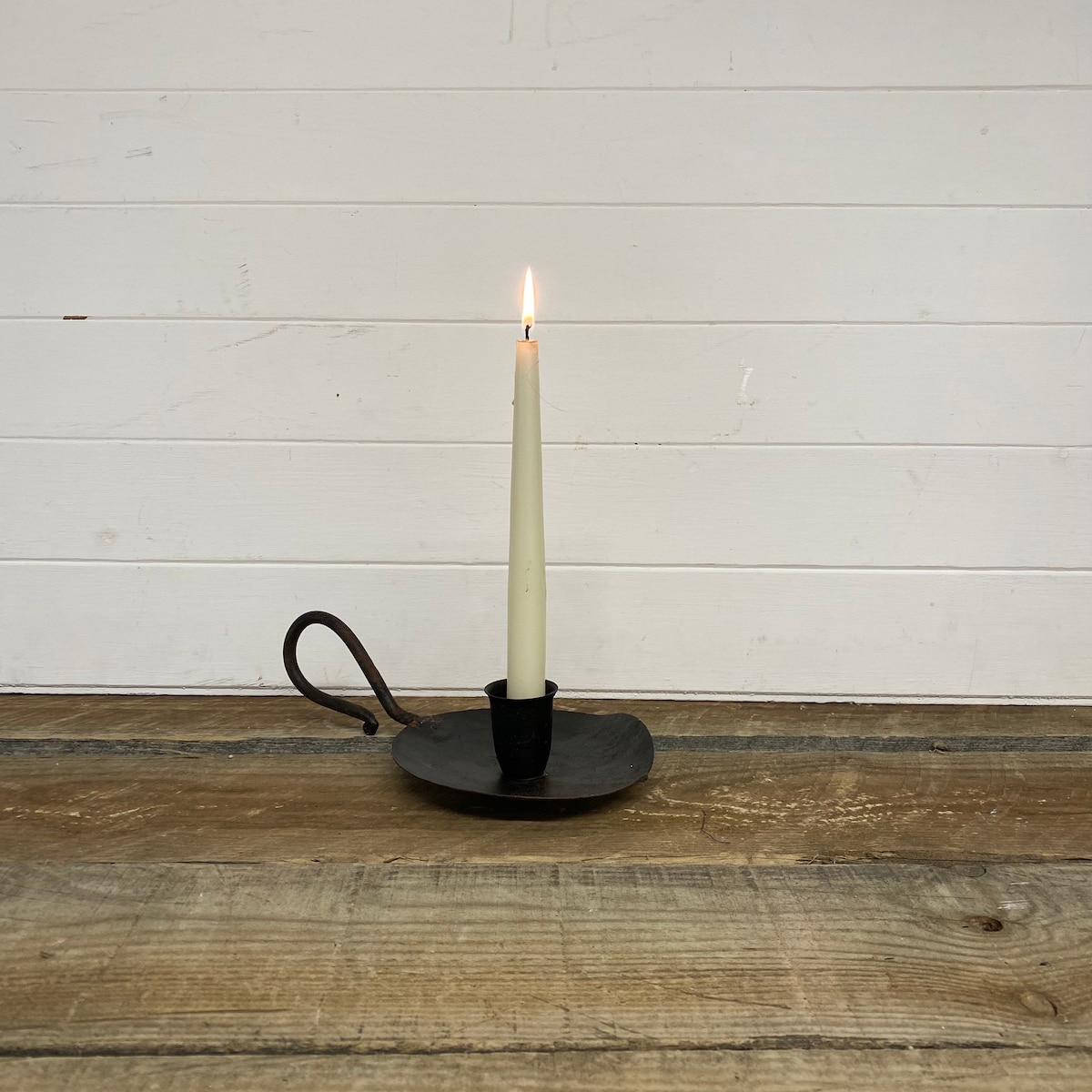 Hand Forged Rustic Cast Iron Wee Willie Winkie Candlestick - Etsy