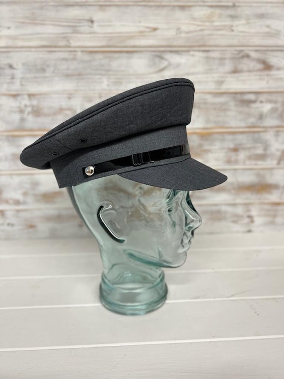 Grey Chauffeur 59cm - Pilots Hat- Drivers Hat - Etsy Grey Chauffeur 59cm - Pilots Hat- Drivers Hat - Etsy