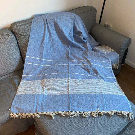 Striped throws for sofas sale