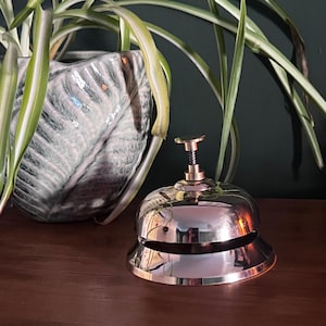 Gold |  Messing Service Glocke, Empfangsglocke für Hotels, Schulen, Büros |