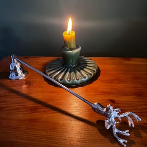 ANTIQUE AUTOMATIC CANDLE SNUFFER