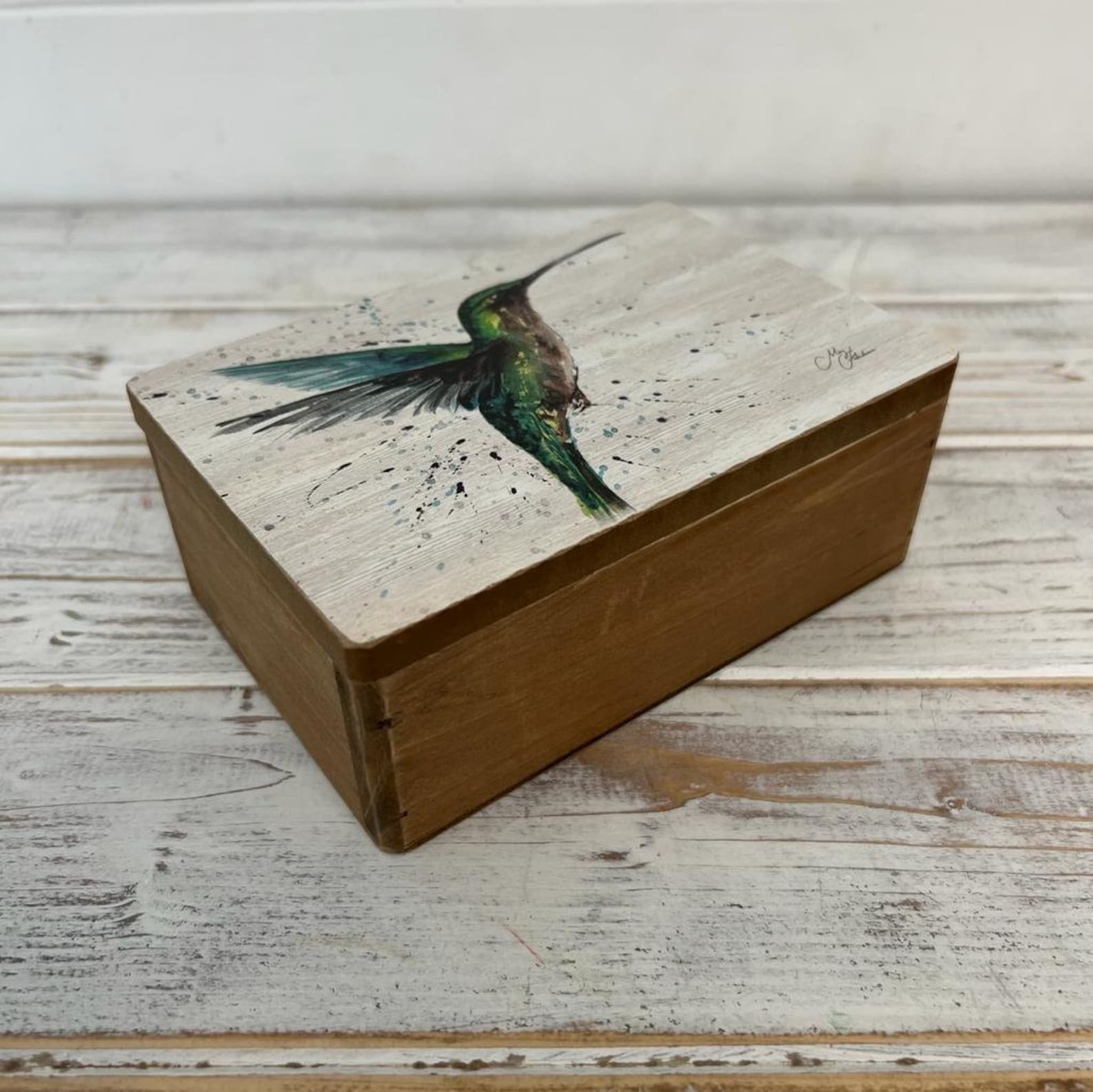 hummingbird keepsake box