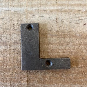 Letras de ferro fundido - Placas rústicas 'L' - Placas de casas - Letras do alfabeto - 5cm /2" (h)