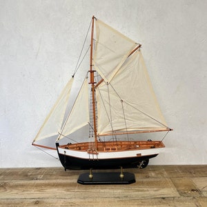 maqueta barco madera . goleta siglo xix. 43 ×37 - Compra venta en  todocoleccion