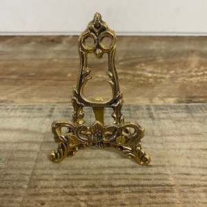 Plate/Picture Holder Display Stand/ Easel Plate stand Decorative plate stand Brass Plate stand image 7
