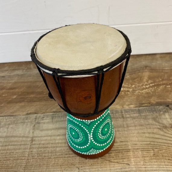 Djembe Drum 20cm Tall Hand Painted - Etsy