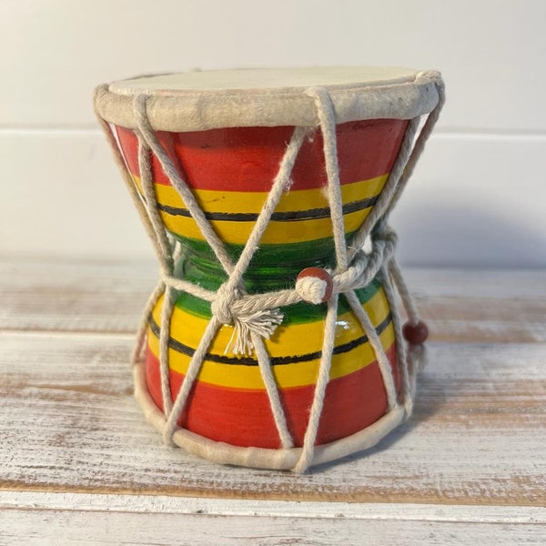 DAMRU DRUM | DAMARU| Indian Drum| Hand Drum| Percussion Instrument | Fair Trade percussion and Wind Instruments |