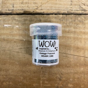 Wow! Embossing Powder Vintage Peacock 15ml pot