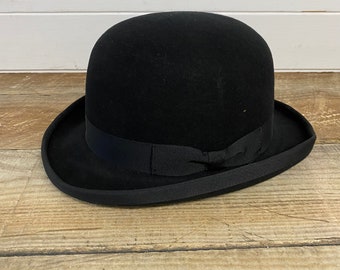 Bowler Hat Quality Hand Made 100% Wool Wedding Ascot Hat Many Colours All Sizes