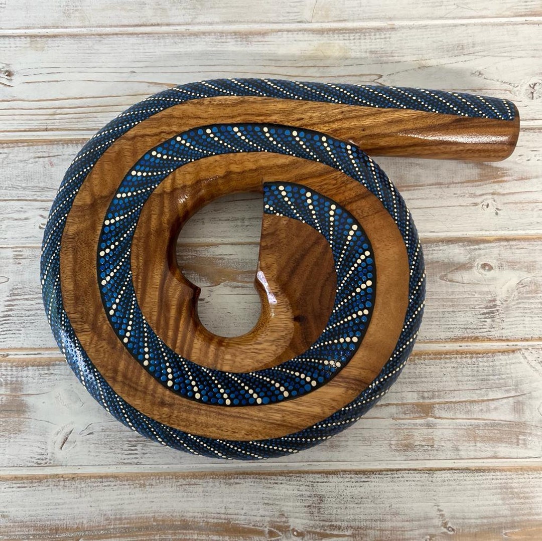 Spiral Didgeridoo Tuned CD Made From Sugar Wood Etsy