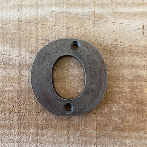 Letras de hierro fundido - 'O' - Signos rústicos - Signos de la casa - Letras del alfabeto - 5cm / 2 "(h)
