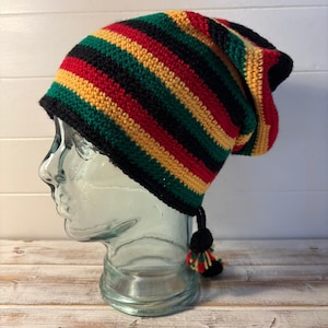 Rastafarian Rasta slouchy Beret Beanie Hat