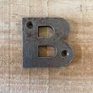 Cast Iron Letters &#39;B&#39; - Rustic Signs - House Signs -Alphabet Letters - 5cm /2&quot; (h) Metal Signs