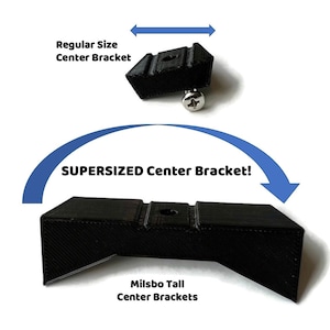 SUPERSIZED Center Shelf Brackets for Milsbo IKEA Cabinet | Indoor Greenhouse | Includes mounting screws