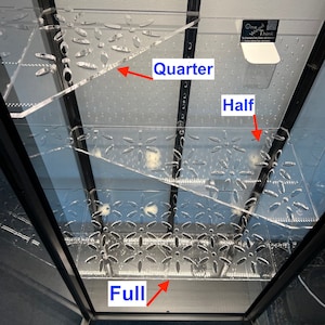 Set of Shelves for IKEA Indoor Greenhouse Cabinet | Clear Cast Acrylic Shelves | Milsbo | Rudsta | Fabrikor