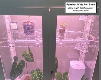 Acrylic Shelves for Fabrikor Tall or Wide IKEA Cabinet Indoor Greenhouse | 3/8" Clear Cast Acrylic Shelves with optional Ventilation Holes