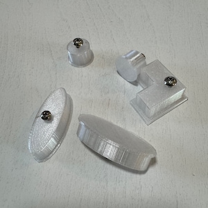 No-drill, Seamless Grow Light Shelf Button Brackets for Milsbo Rudsta Fabrikor+  Shelves | Set of 8 | Easily attach lights or accessories!