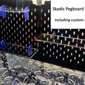 SKADIS Pegboard Shelves - includes Custom Brackets | Fits only IKEA Skadis Pegboard!