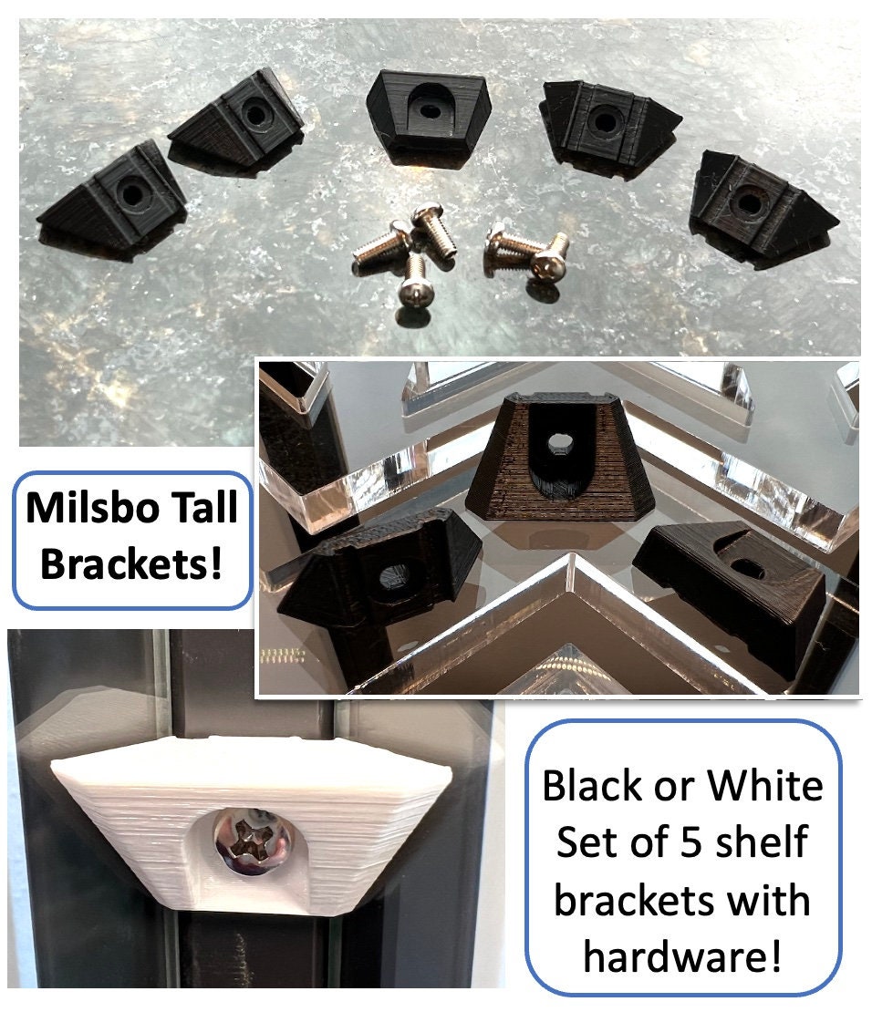 Milsbo Riser Brackets/ Shelf Pins Raise Your Shelves up 1 or 2 Ikea  Greenhouse Pick Your Color 3d Printed 