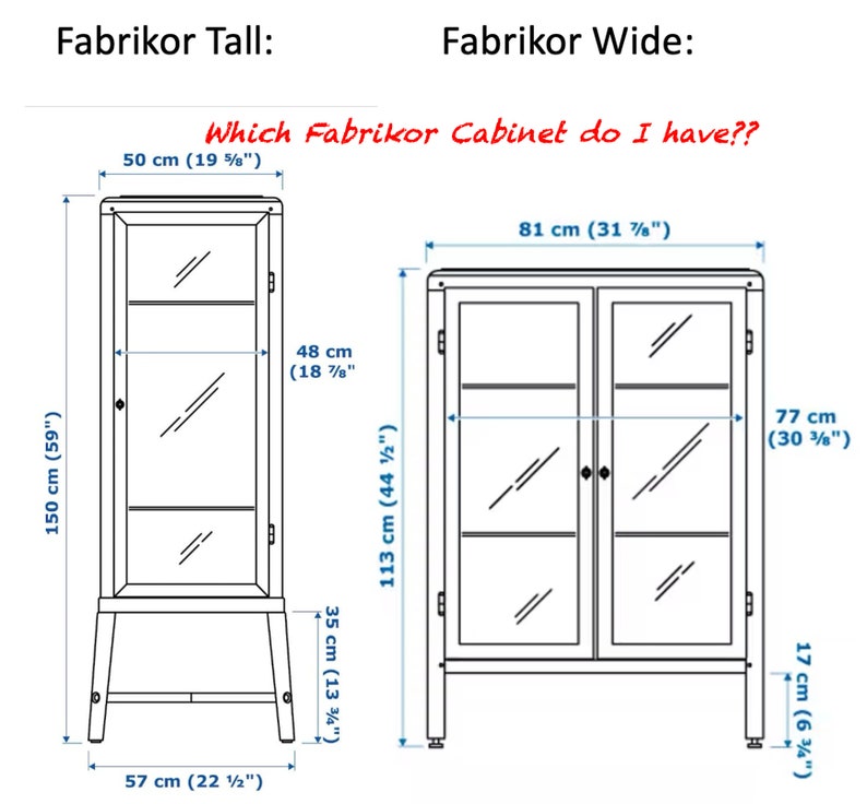 Fabrikor Tall Set or single shelves pegboard for IKEA Cabinet includes hardware Clear Cast Acrylic Skadis or Standard Pegboard image 8
