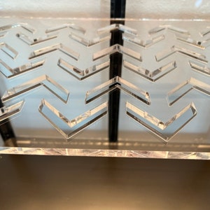 New Designs! Acrylic Shelves for Milsbo Tall IKEA Indoor Greenhouse | 3/8&quot; Clear Cast Acrylic Shelves with Ventilation Holes and Cord Slots