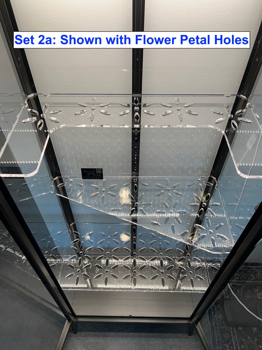 Set of 3 Shelves for IKEA Milsbo Tall Indoor Greenhouse Clear