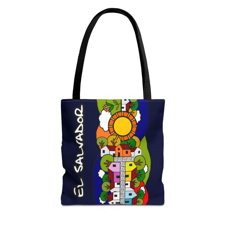 El Pueblo Tote Bag | El Salvador | Perfect gift for any ocation | high-quality polyester image 1