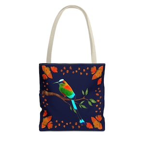 El Torogoz | El Salvador Tragetasche | Hochwertiges Polyester | Geschenk für jeden Anlass, Reisetasche, wiederverwendbare Einkaufstasche, ethnische Tasche