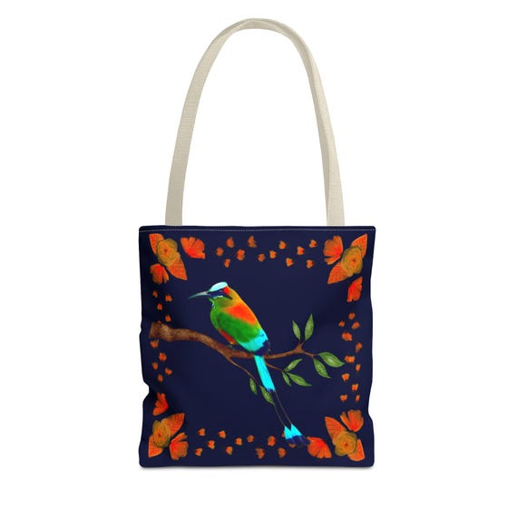 El Torogoz | El Salvador Tote Bag | High Quality Polyester | Gift for Any Occasion, Travel Bag, Reusable Shopping Bag, Ethnic Tote