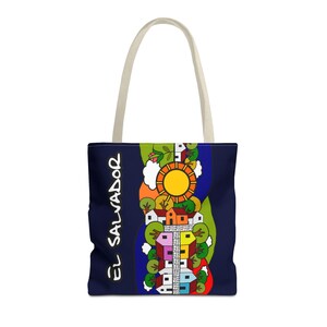 El Pueblo Tote Bag | El Salvador | Perfect gift for any ocation | high-quality polyester image 5