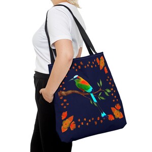 El Torogoz | El Salvador Tote Bag | High Quality Polyester | Gift for Any Occasion, Travel Bag, Reusable Shopping Bag, Ethnic Tote image 6