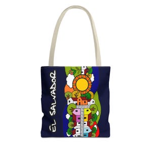 El Pueblo Tote Bag | El Salvador | Perfect gift for any ocation | high-quality polyester image 4