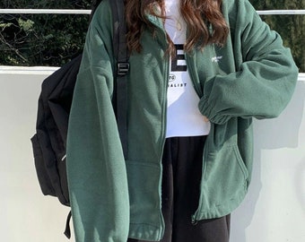 oversized zip up jumper
