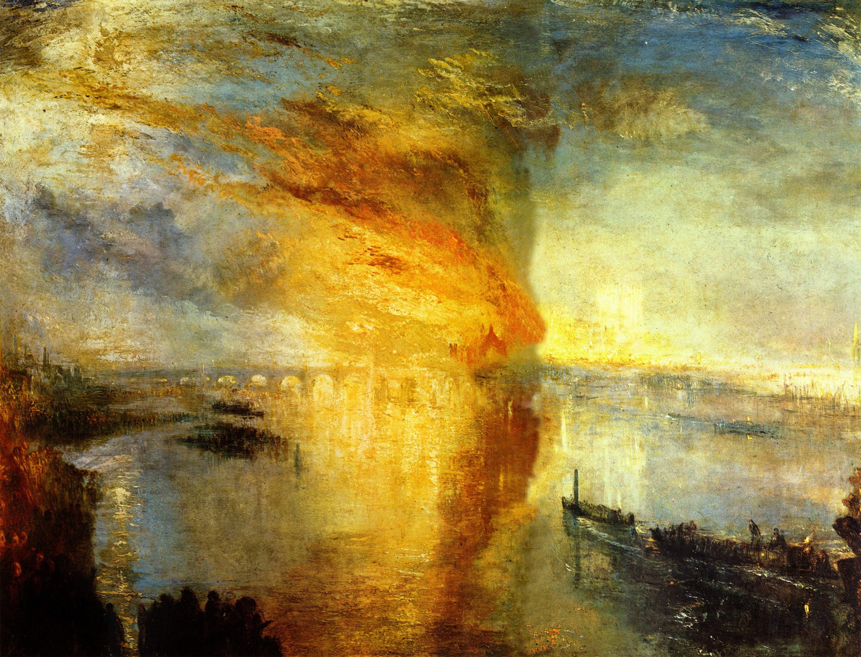 Burning of the Houses of Parliament J.M 