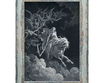 GUSTAVE DORE SHEPHERD WOLF OLD MASTER ART PAINTING PRINT POSTER 1212OMA 