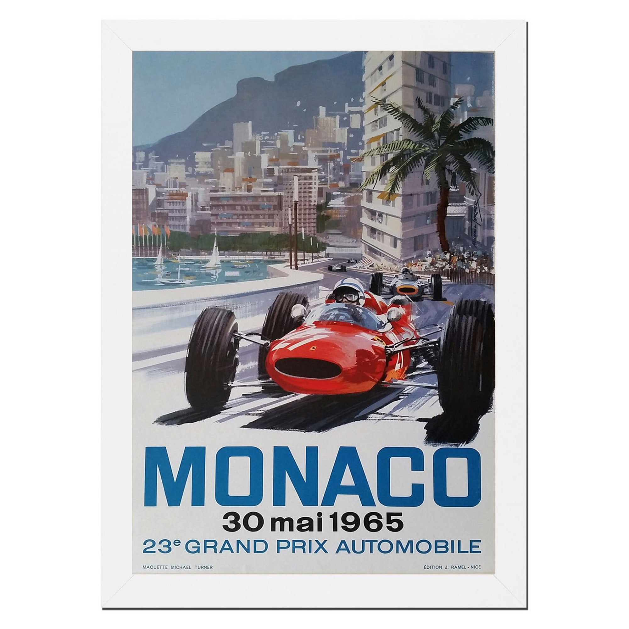 1965 Monaco Grand prix Framed or Unframed Poster