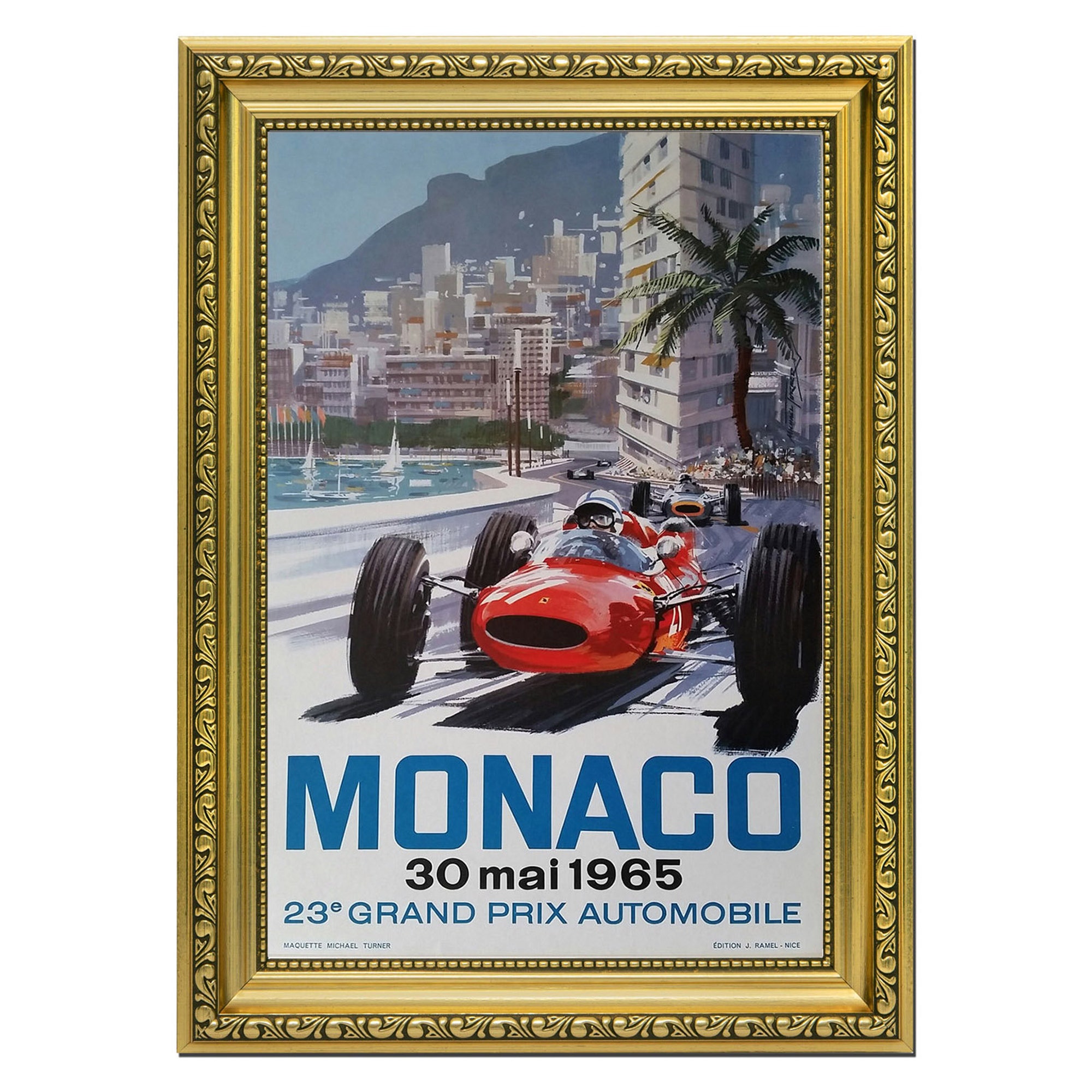1965 Monaco Grand prix Framed or Unframed Poster