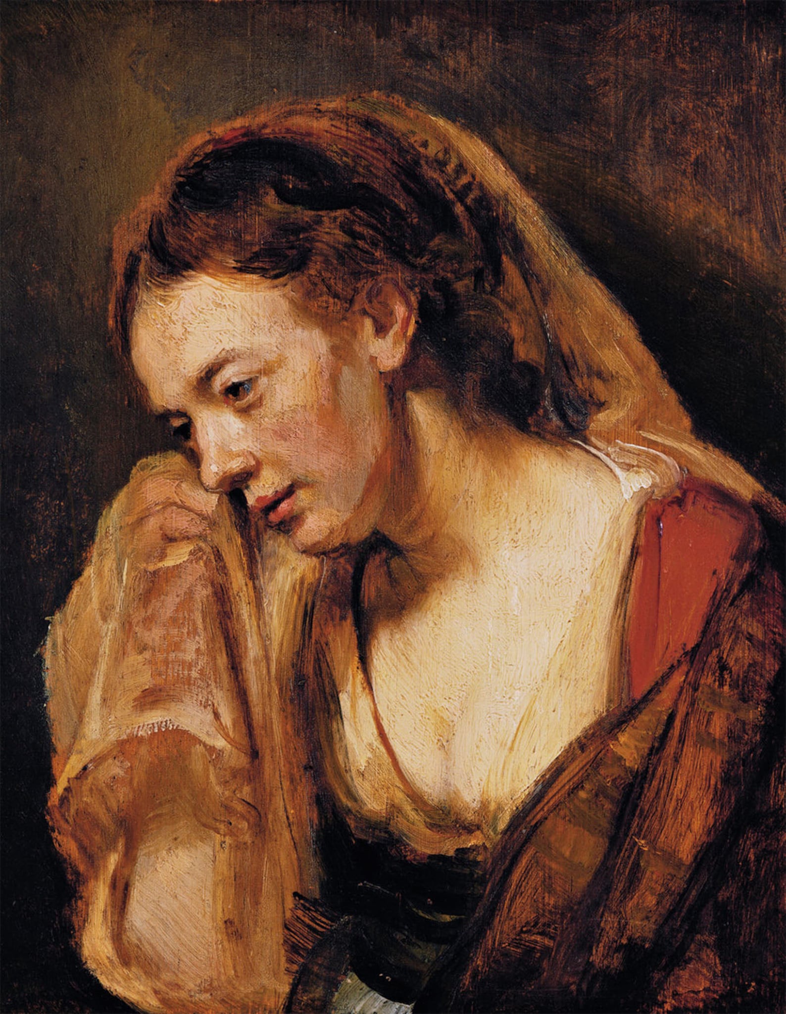 Weeping Woman Rembrandt Van Rijn C. 1644 Painting Vintage Etsy