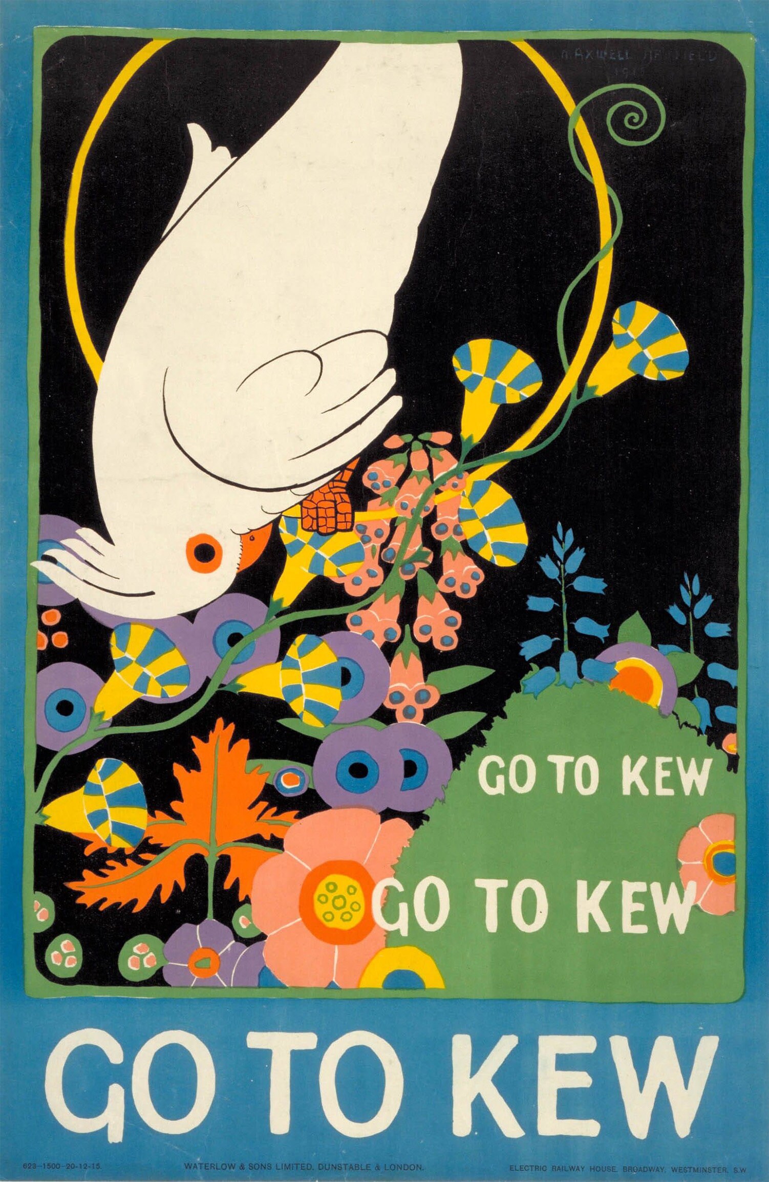 1915 Kew Gardens Poster Etsy