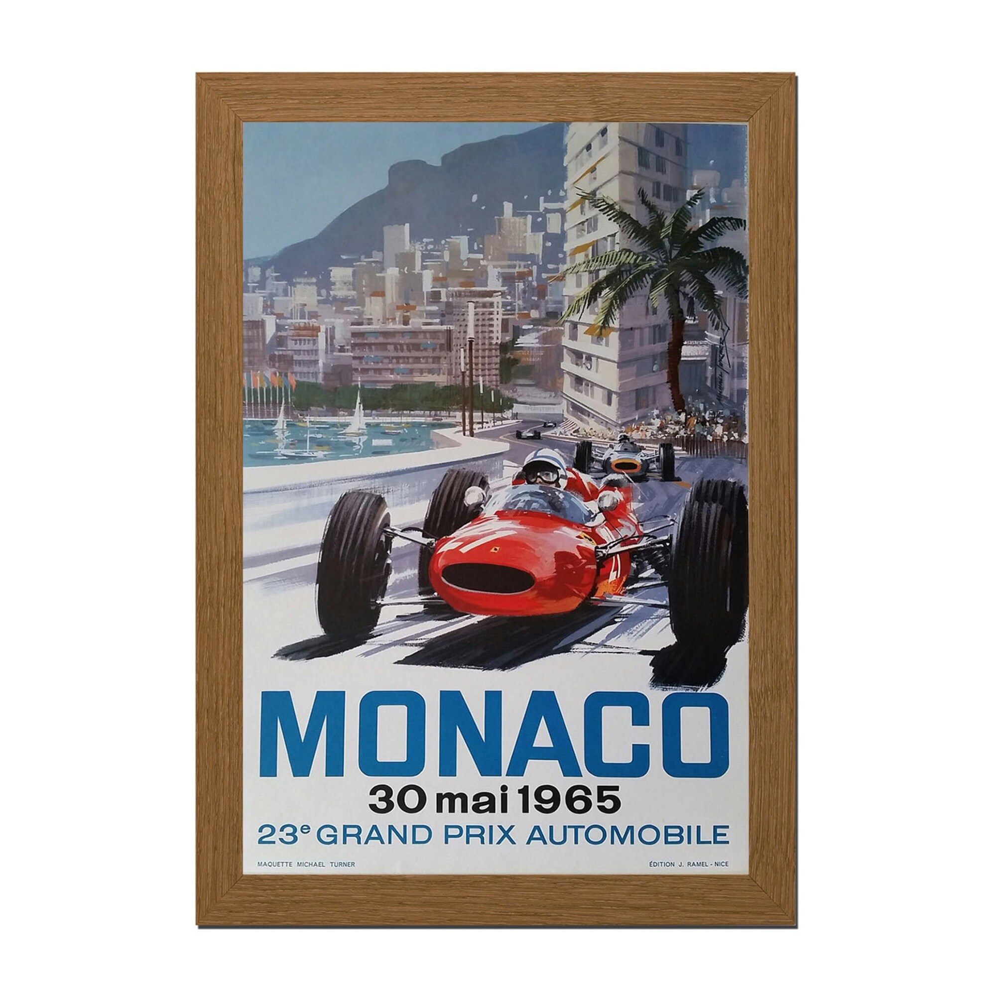 1965 Monaco Grand prix Framed or Unframed Poster