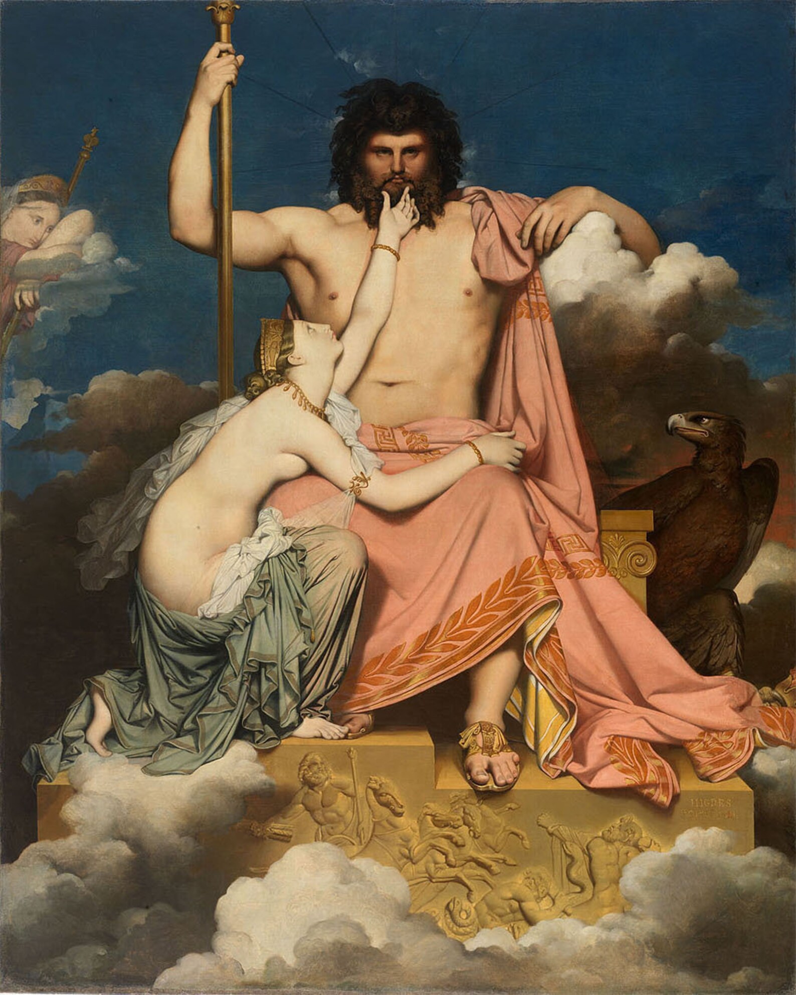 Jupiter and Thetis Jean Auguste Dominique Ingres painting