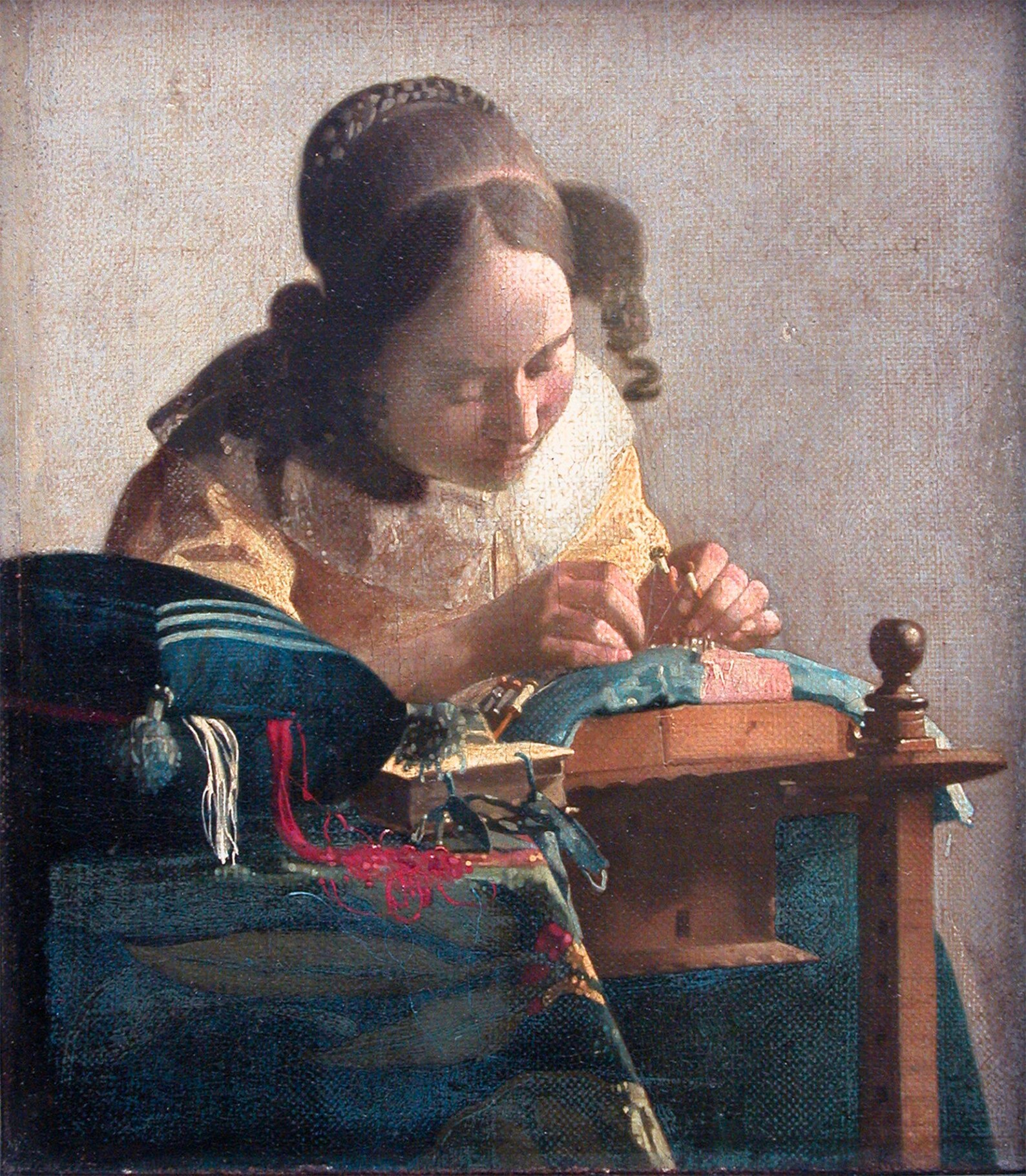Lacemaker Johannes Vermeer Painting Vintage Poster Wall Decor Etsy